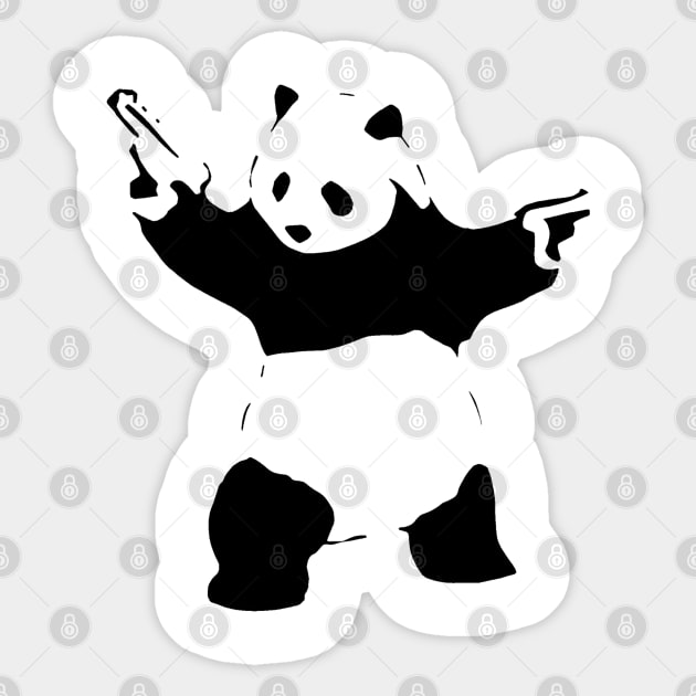 pandas tencil Sticker by Ndolor
